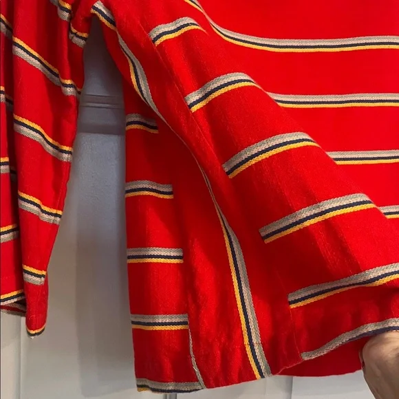 Ace & Jig Vibrant Red Striped Long Sleeve Top - Picture 3 of 5